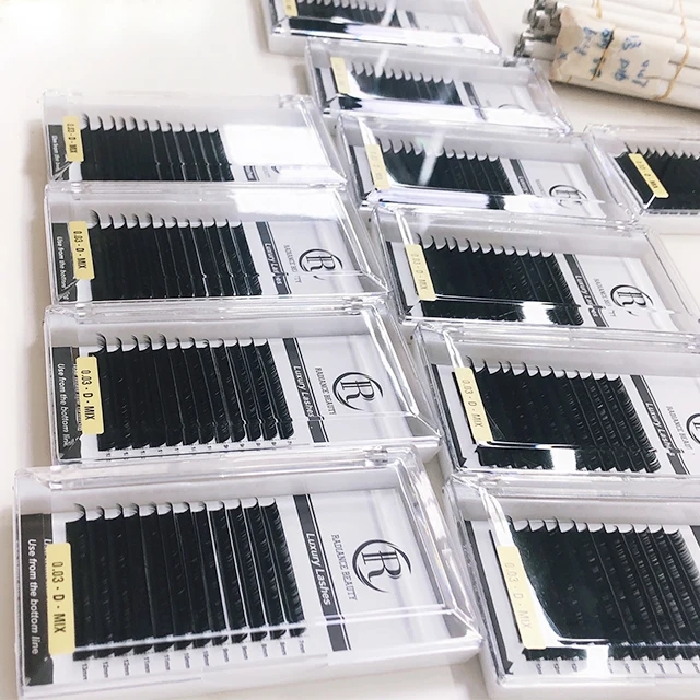 Оптовая цена со скидкой высококачественные Индивидуальные Накладные ресницы 0,07 C D