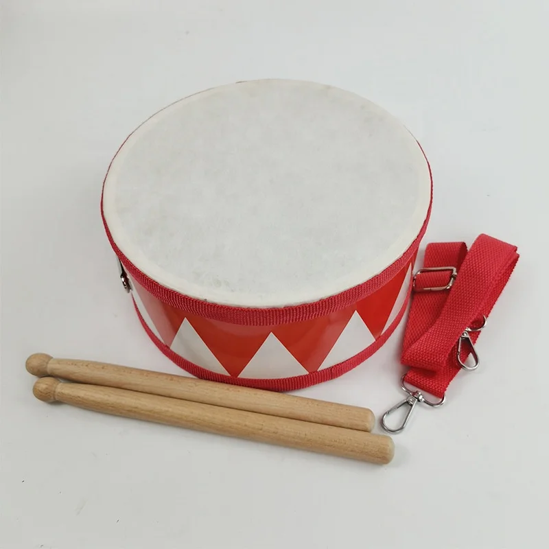 High Quality Musical Drum Toy Toy Big Drum Round Wooden Drum Toys