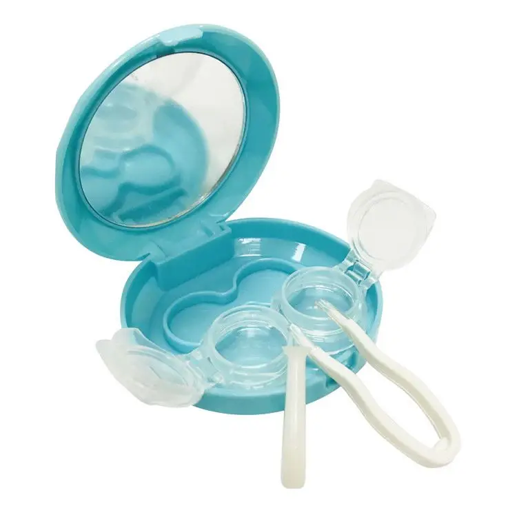 
Fashion Travel Mini Colorful Cheap Custom Luxury Eye Contact Lens Case 
