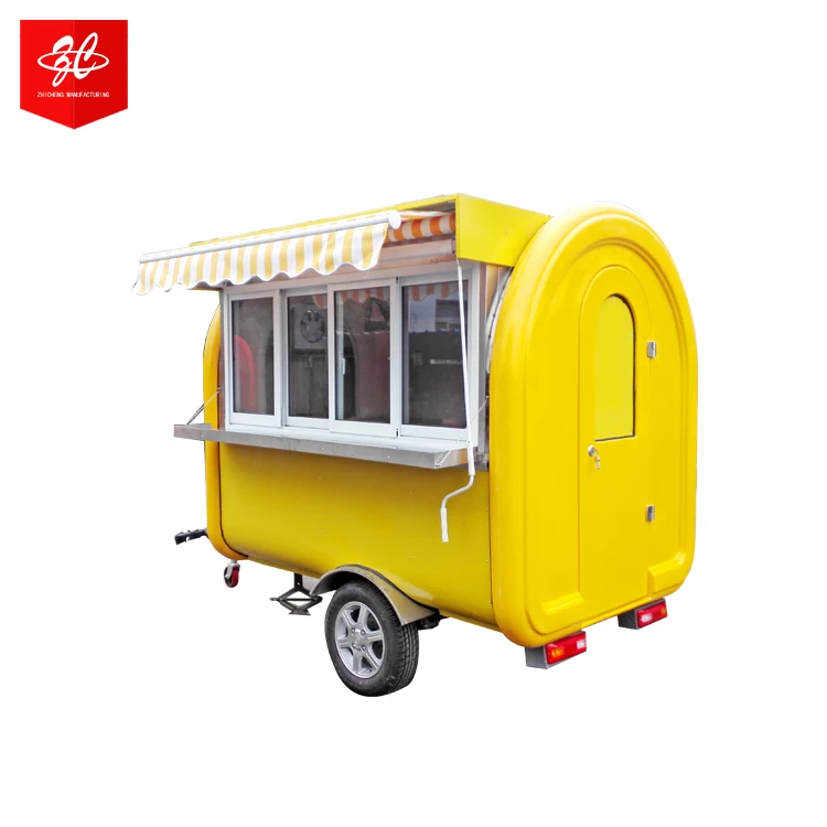 Китай, Лидер продаж, быстрая уличная торговая машина, кофейник, трейлер, мобильный круглый трейлер для еды