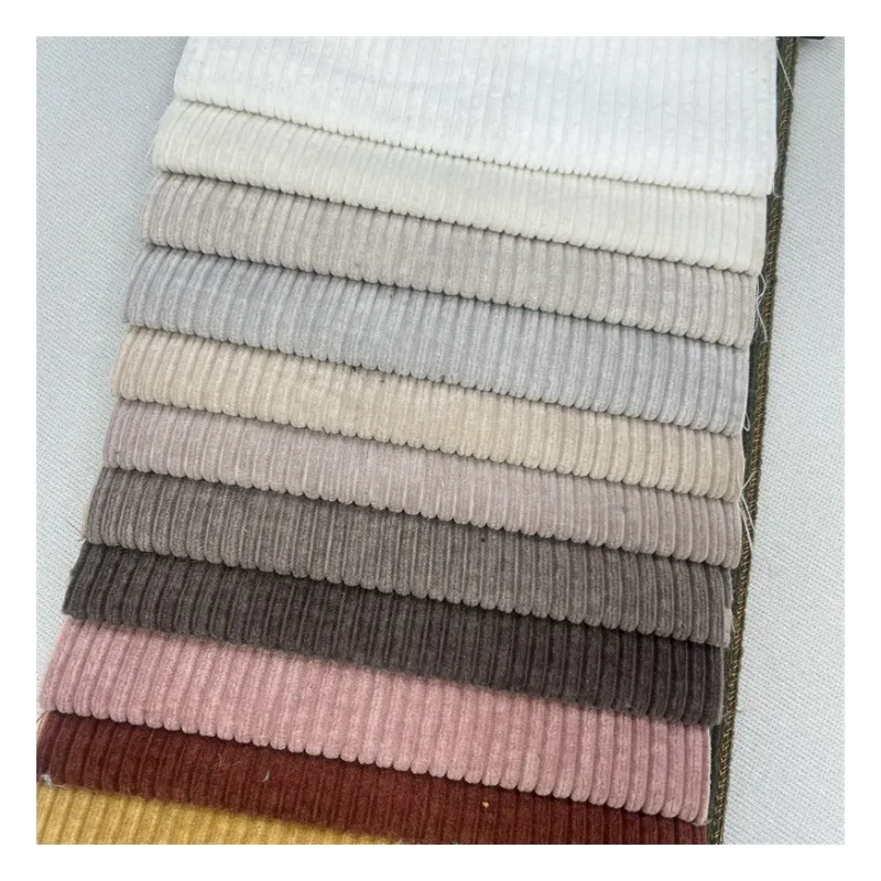 Ready Goods Factory Sell Corduroy Fabric For Sofa Upholstery Knitting Velvet Micro Corduroy Fabric for Sofa Cover