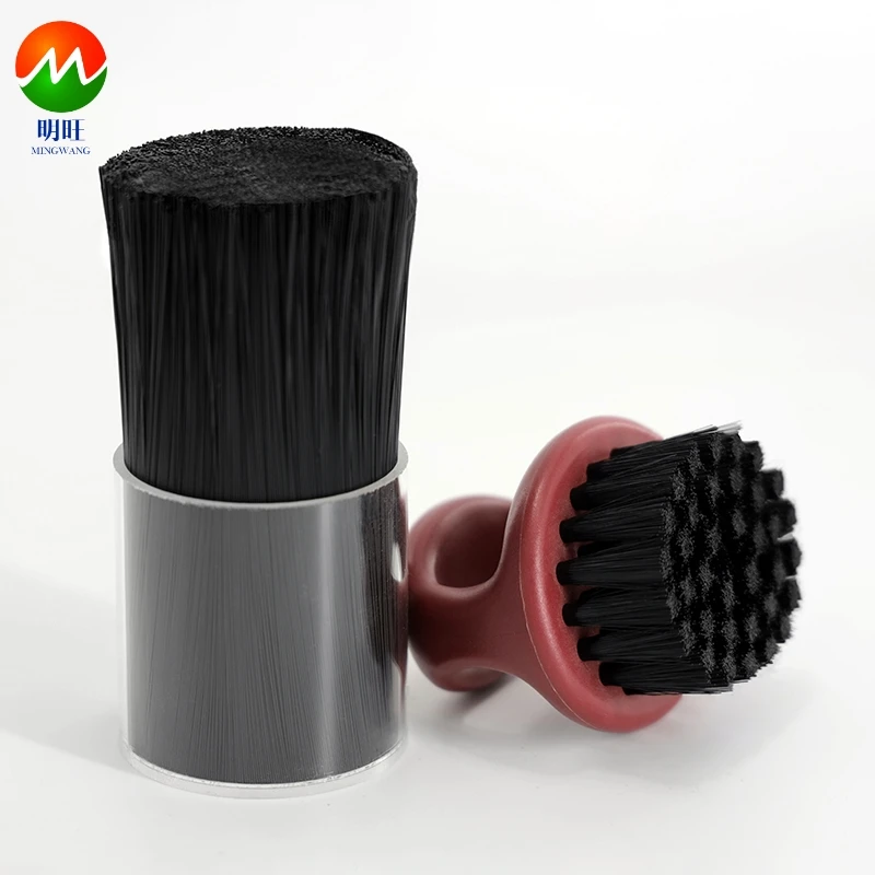 Waved Crimped Straight Flat Round Cross Synthetic Plastic Bristles Fiber Polyester  PP Pet PBT Nylon PA Polyamide filament