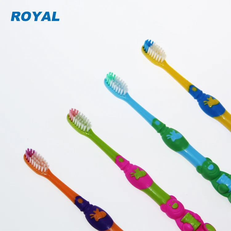 Teeth Brush Kids Interesting Little Bear and Little Bee Animal Style Toothbrush for Children OEM with Cap Fashion Style