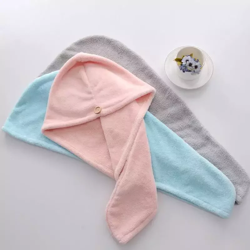 High Quality hair turban towel microfibre hair towel wrap custom logo