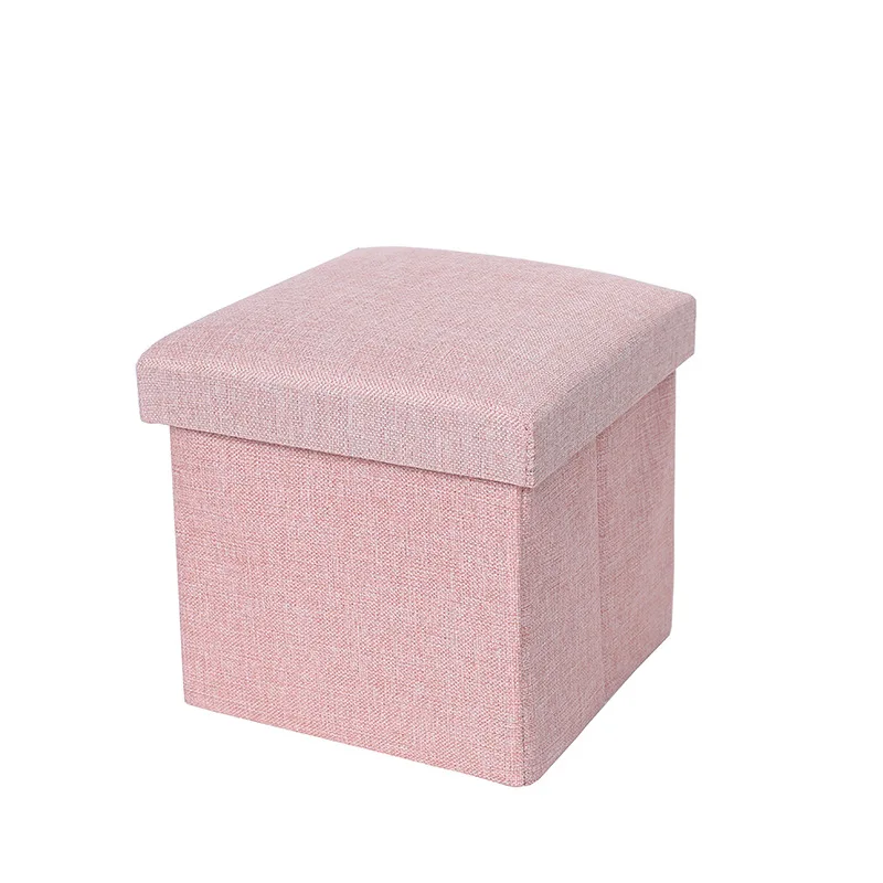 Accept Customize Colorful Storage Stool Organizer Box Cube Stool Seat for Living Room