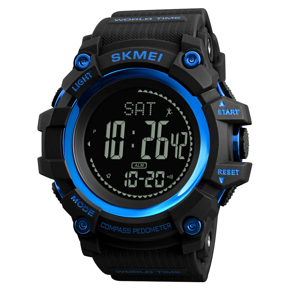 Skmei Multifunction Outdoor Watches Hand Clock for Men Compass Sport Outdoor Smart Digital Watch 1356