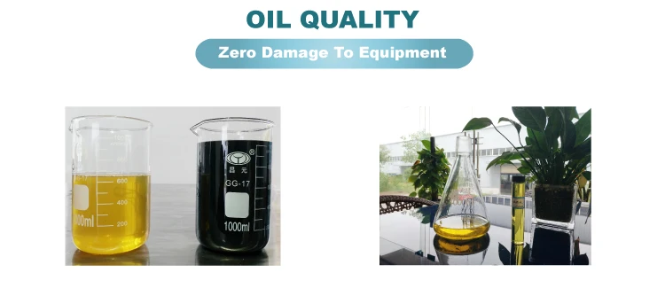 Highest Euro 5 standard Black oil to base oil distillation machine Waste motor used oil refinery plant
