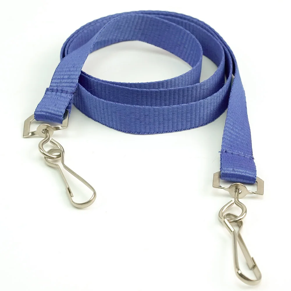 (3/8") Flat Lanyards Hook for ID Card & Badge Holder Great Nurse Accessories with Double Metal Bestom Custom 10mm Polyester