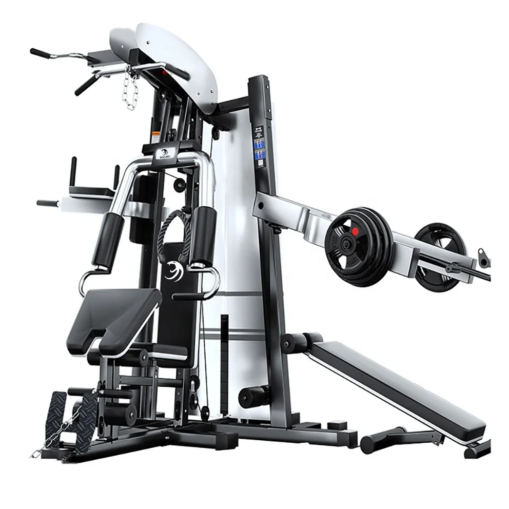 HANAN FIT Hot Selling 3 People  Multi Functional Station Gym Equipment Fitness Sets For Total Body Training With 24 Functions