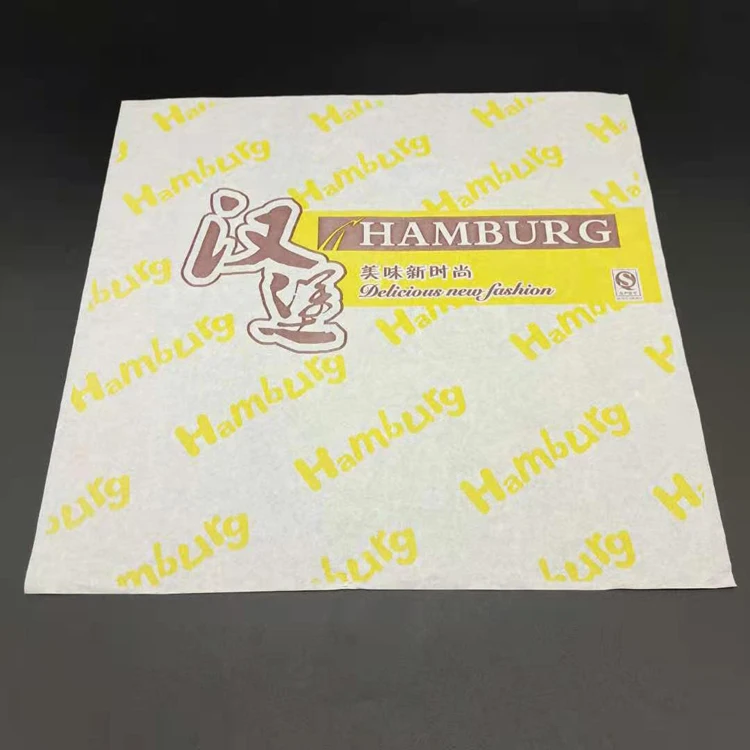 
custom burger wrapper paper deli paper coated paper for food 