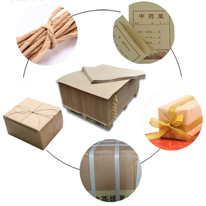 2024  Factory 100% Food Grade White PE Coated Kraft Paper Roll 40 gsm