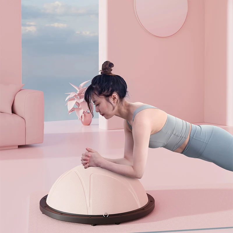 New Arrival Body Building Hemisphere Fitness Ball Indoor Exercise Equipment Pilates Fitness Half Yoga Balanced Balls 58cm