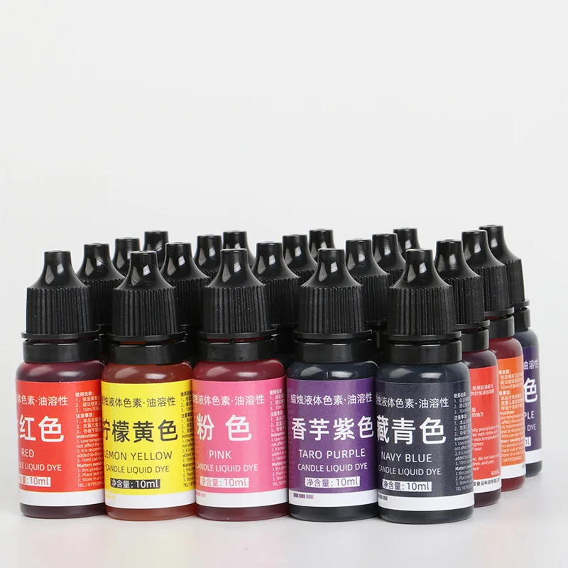 Wholesale High Quality Pigment Handmade DIY Making Candle Art Liquid Pigment Micro Color Liquid Dye Candle