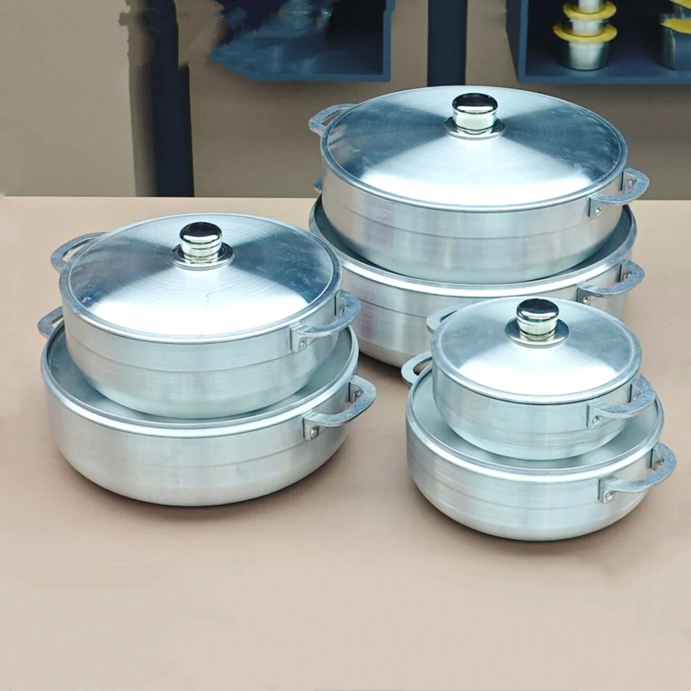 Gourmet Aluminum Stock Pot Cooking Performance for Even Heat Distribution Perfect for Serving Riveted Handles Cookware Sets