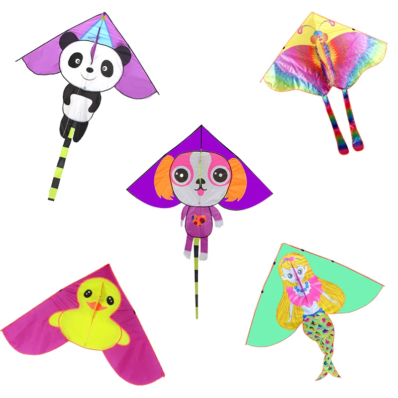 Шаньдун, завод Weifang, мягкая прямая поставка, персонализированный мультяшный детский воздушный змей с животными, 2,5 м