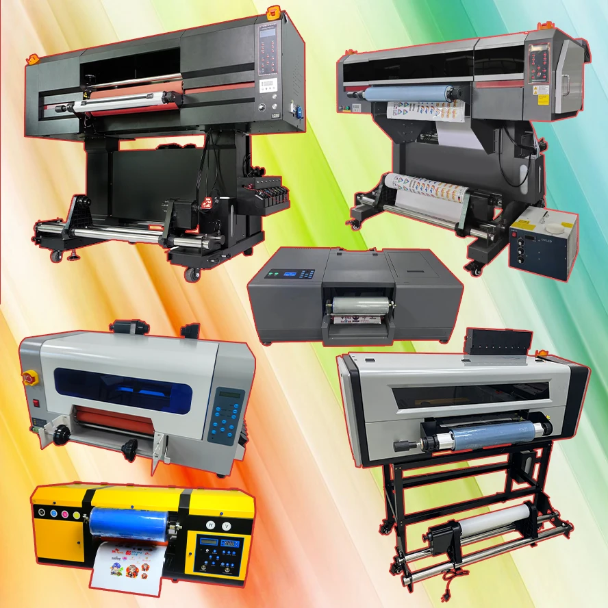 New Digital A1 24 Inch 60cM 3 Heads I3200 Roll to Uvdtf Uv Dtf Printer With Laminator