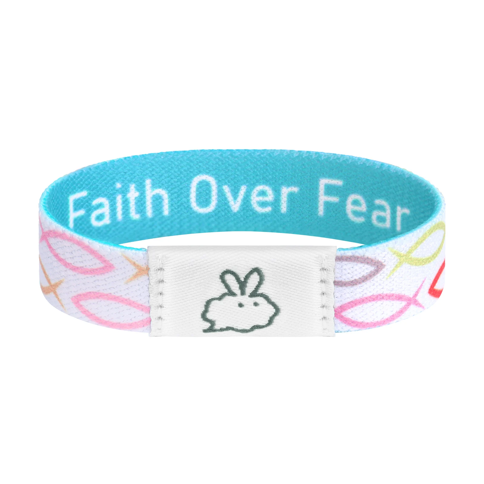 Motivational Jesus Bible Quotes Elevated Faith Distance  Bible Verse a Day Faith Over Fear Charm Colors Bracelet for Men Women