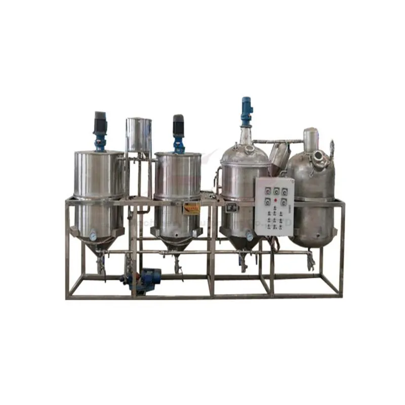 mini vegetable oil refinery equipment edible oil deodorizer deodorizing machine