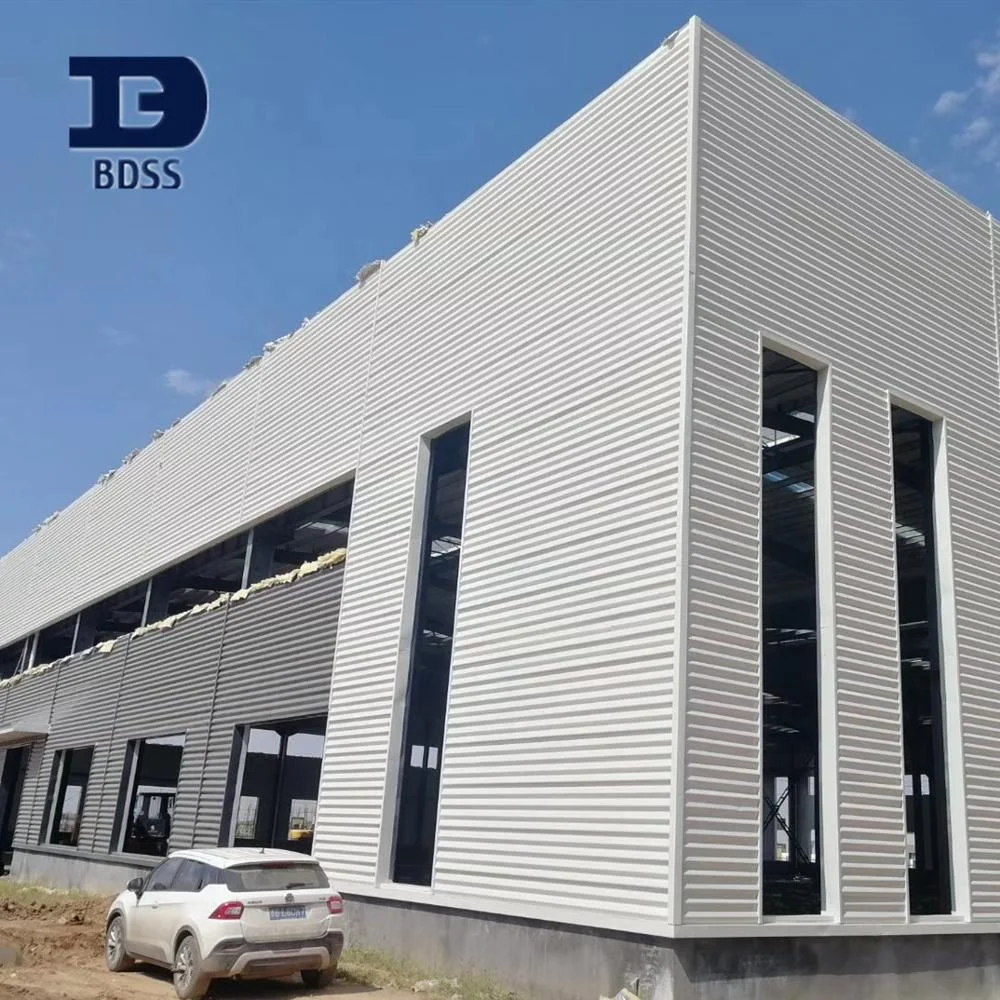 
china steel structure factory building from construction company 