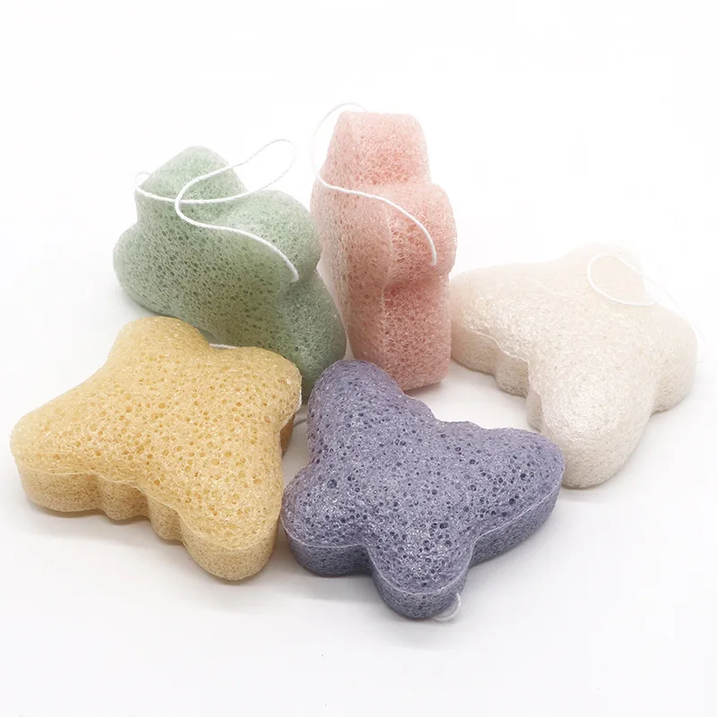Organic Skincare Natural Exfoliating Konjac Sponge for Makeup Remover and Body cleaning