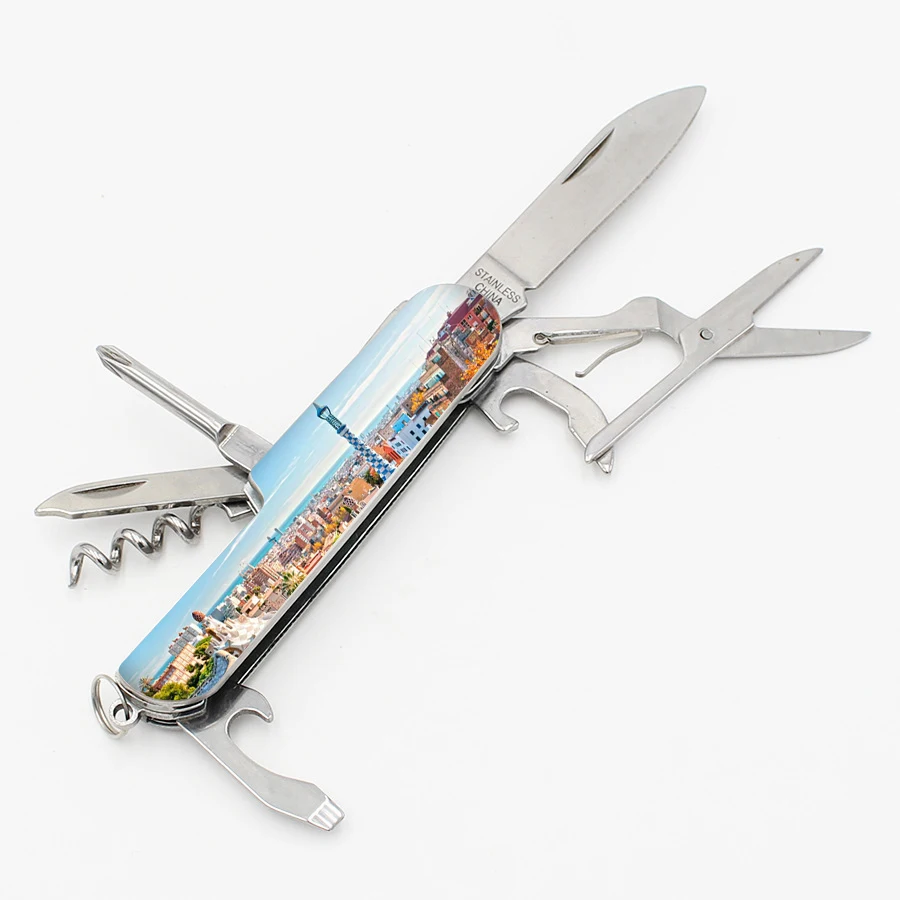 Custom stainless steel epoxy pocket knife italian Switzerland damascus engraved pocket knife folding pocket knives high quality
