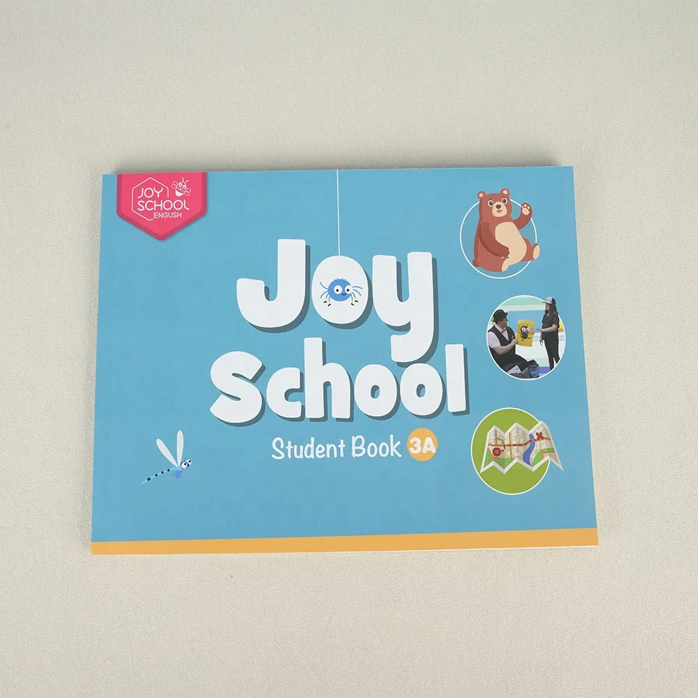 Box printing custom soft cover perfect binding colouring baby quite story books for kids children