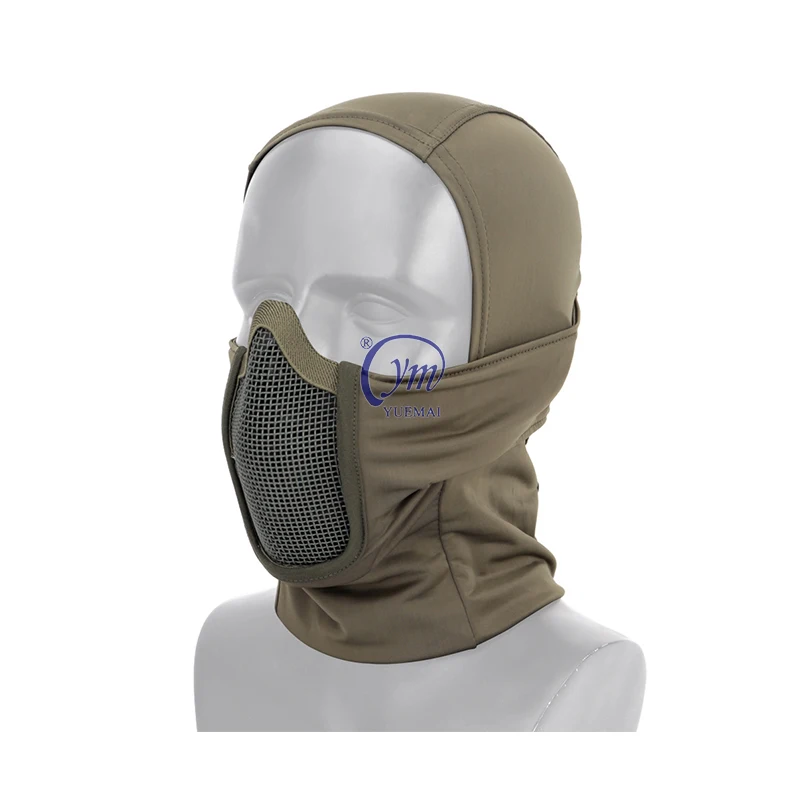 Ninja Tactical Mask with Full Face Protection for Outdoor Balaclava Mesh Mask