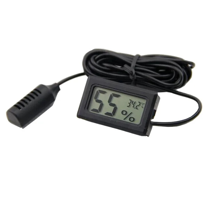 Mini digital temperature thermometer hygrometer for vivarium reptile