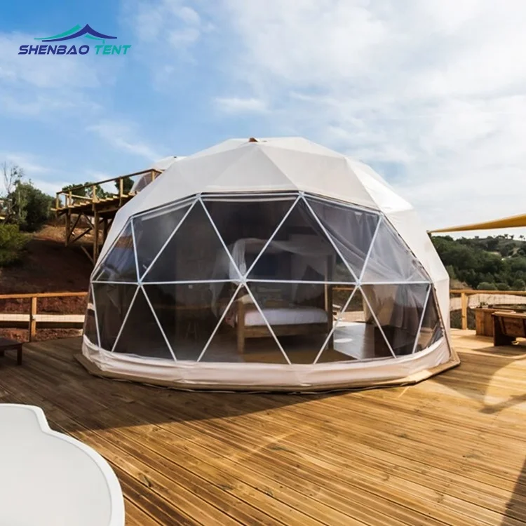 4m/5m/6m  2023 Top Sell Factory Supply PVC Fabric Geodesic Domes House Tent