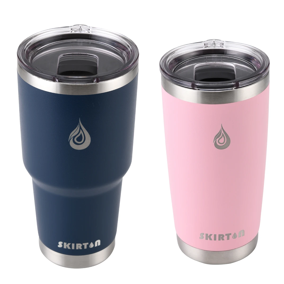 Skirton wholesale 20oz vacuum insulated stainless steel tumbler magnet lid tumbler with Magnetic sliding lid