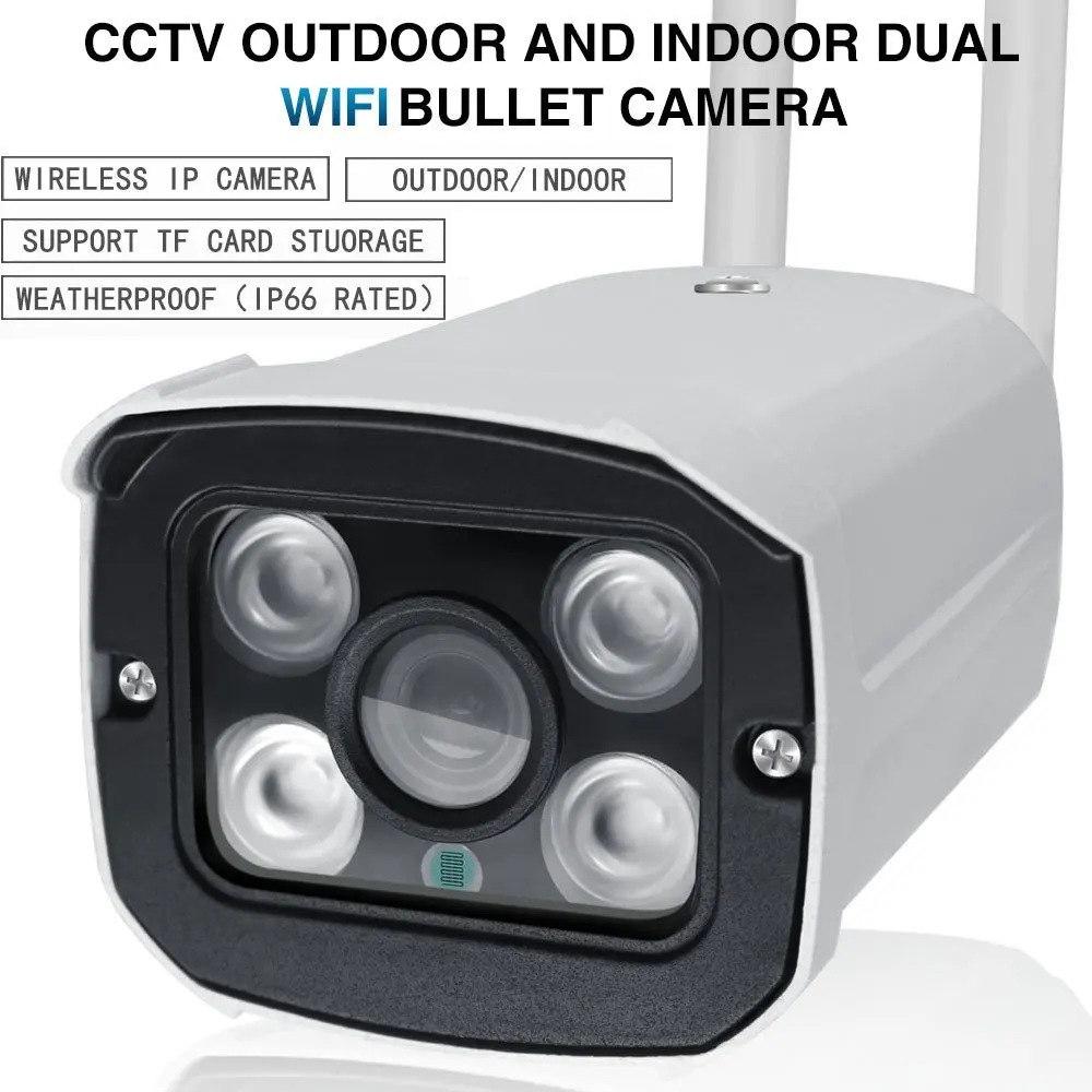 1080P Outdoor Bullet Wifi  Color Night Vision YooSee APP IP Camera