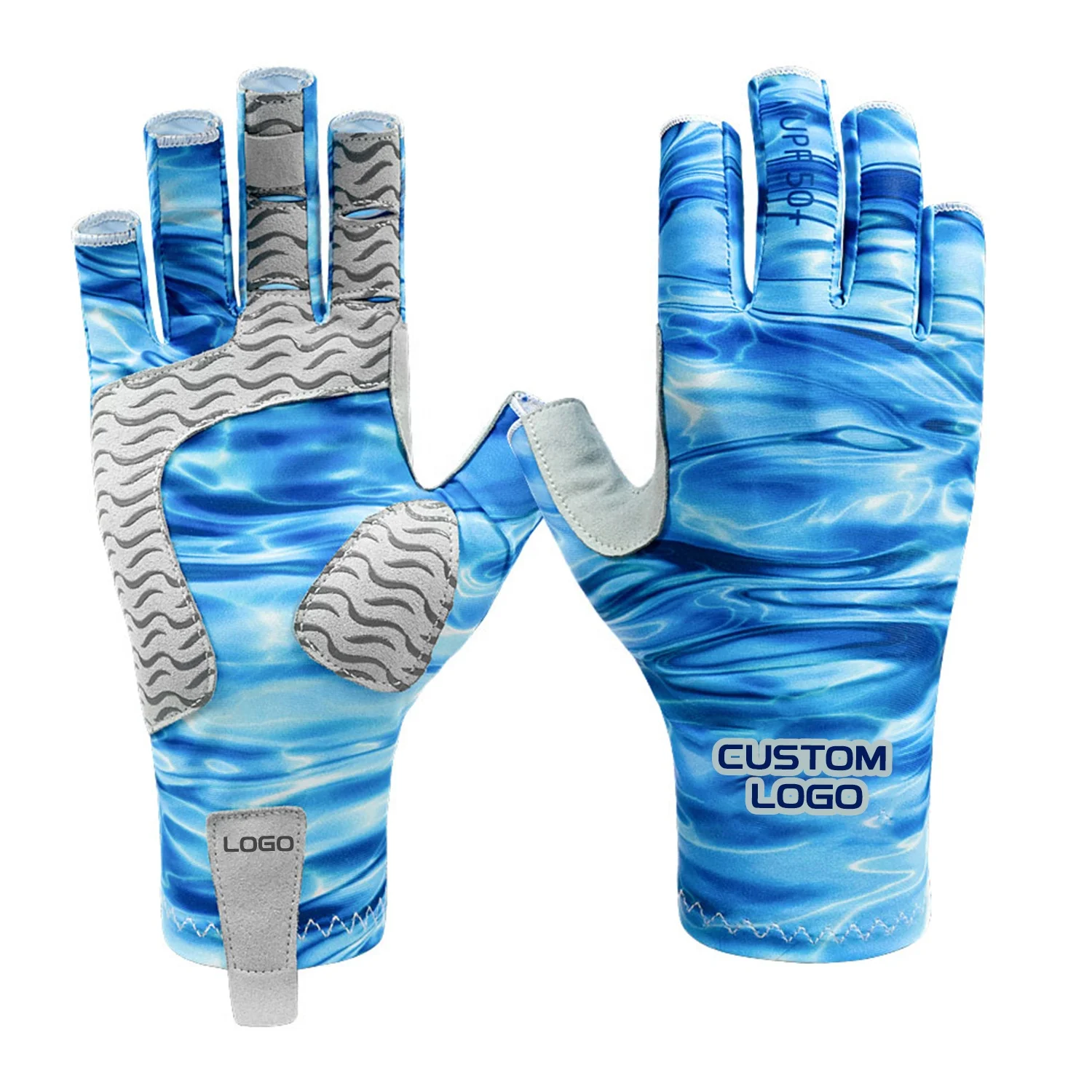 New Trend OEM ODM Custom Logo Wholesale Fishing Sun Protection UV 50+ Kayaking Sailing Yachting Padding Canoeing Rowing Gloves