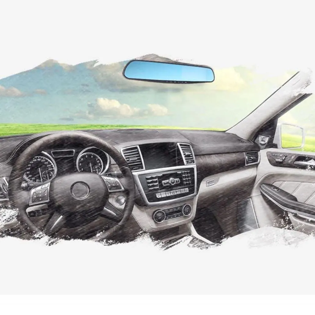 7 inch full 1080p hd 3G rearview mirror gps android 5.0 blue tooth dash camera