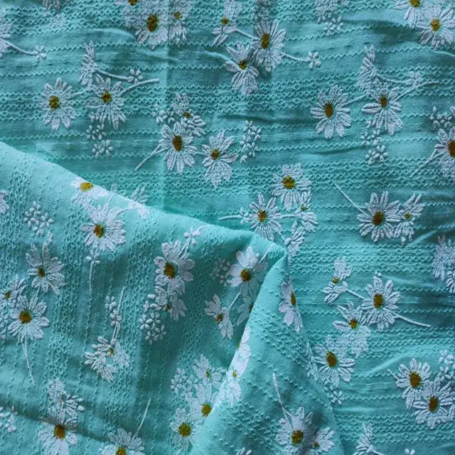 100% хлопок, жаккардовая ткань с 3D принтом для женской и детской одежды, платья и т. д.