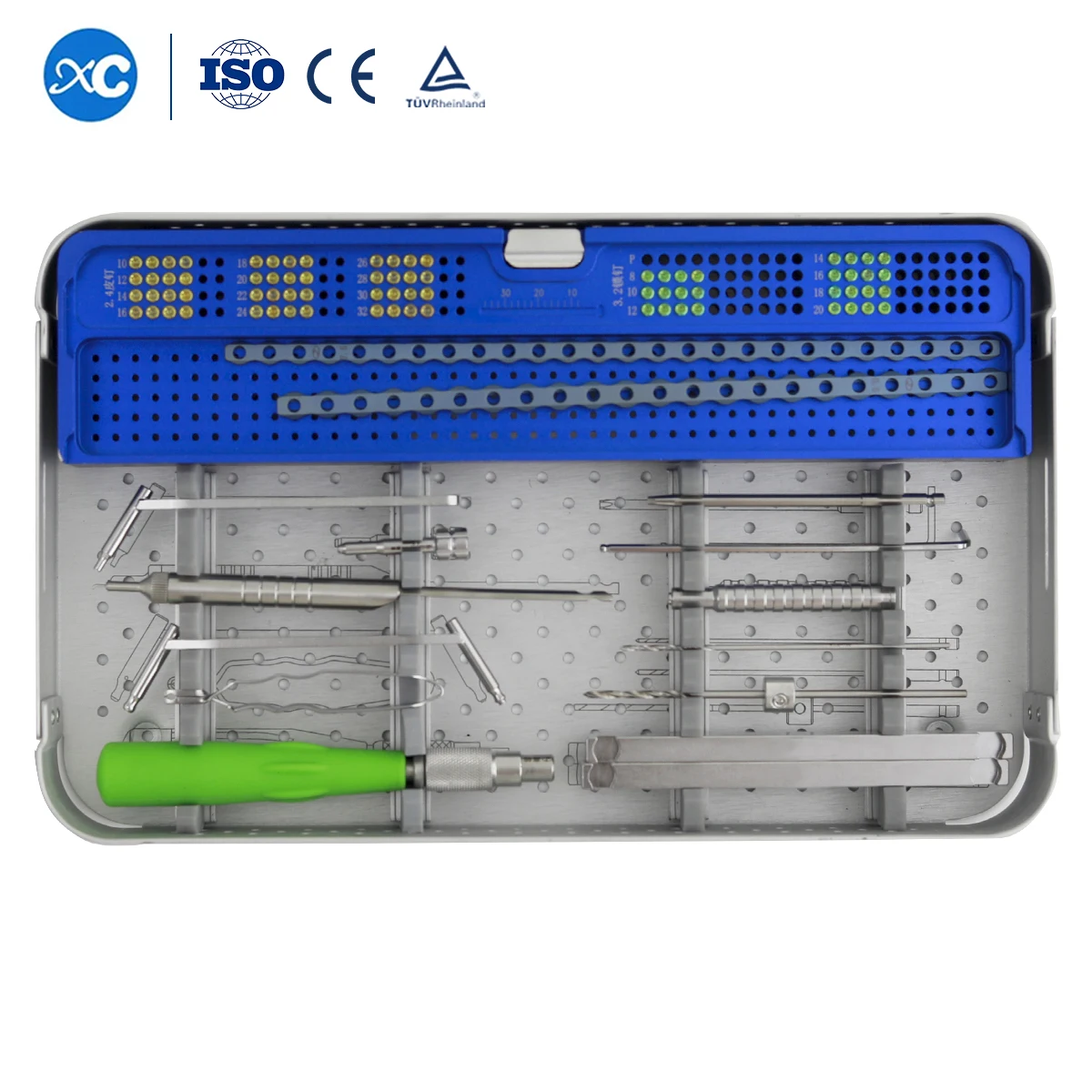 Wholesale XC Medico Veterinary Surgical Instruments ALPS 1.6mm Mini Locking Plate Orthopedic Surgical Instrument Kit for Pet//
