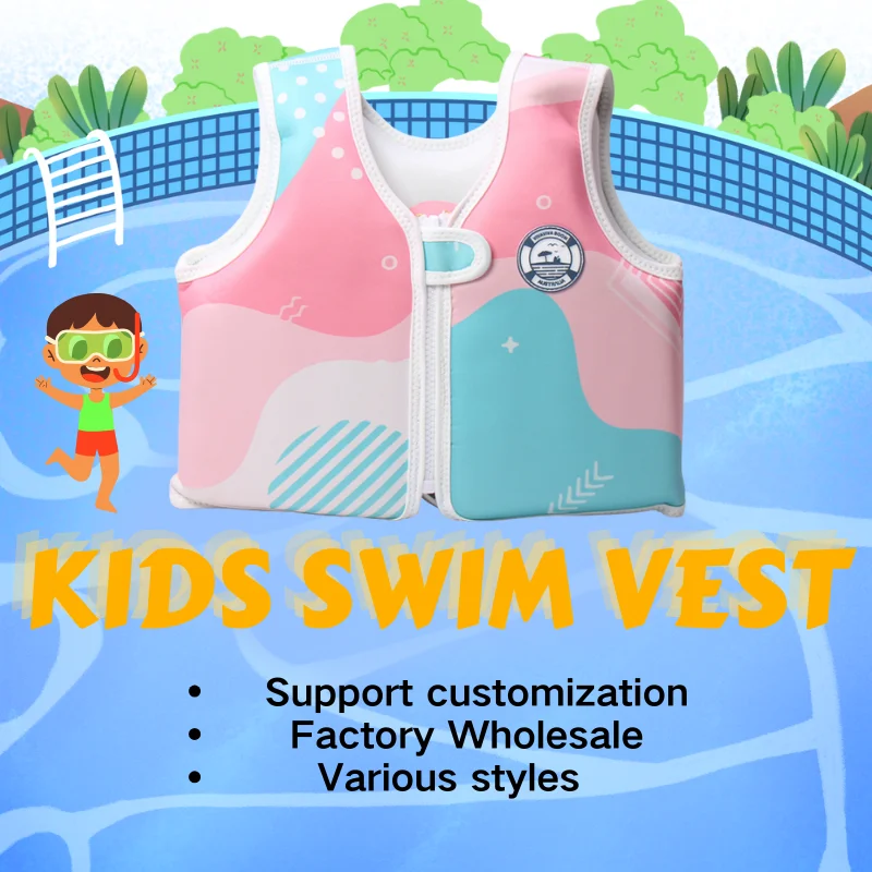 Factory wholesale kids swim vest kids life jacket Swim trainer vest