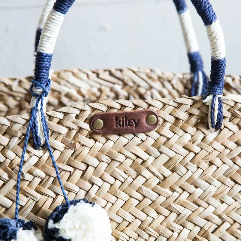 Natural Vietnam Bamboo Rattan Straw Seagrass Water Hyacinth  Handbag For Woman And Girl For Summer Beach Trips And Outings