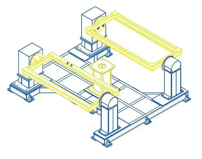 CNC Environmental protection dust removal equipment Machining of machine parts Double station single robot welding base