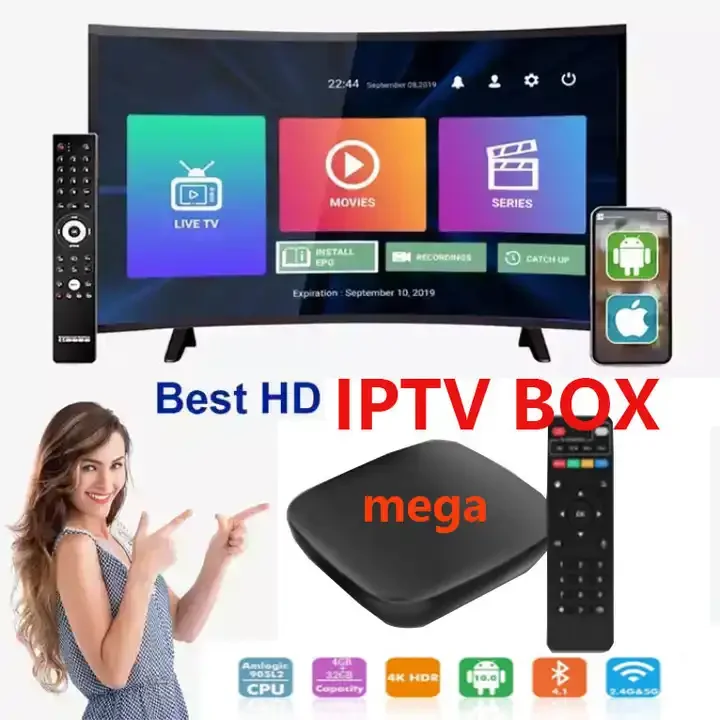 Iptv Subscription For Tv Box 4K Hot Selling X98H X98H PRO X96Q X96MAX Reseller Panel 12 months Subscription M3U For Tv Box IPTV