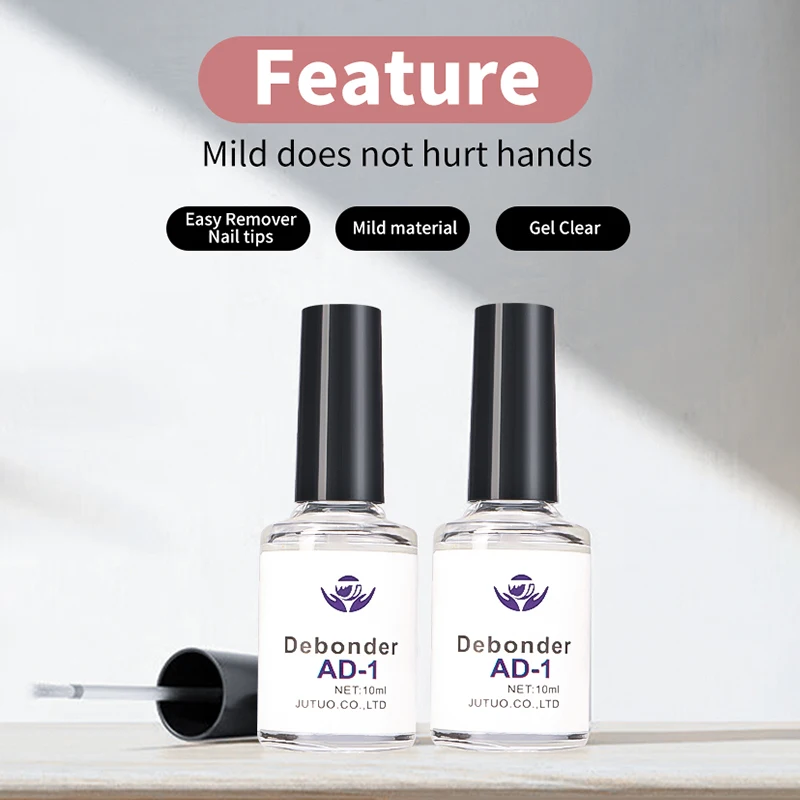 OEM Eco-friendly Multiple Glue Remover Liquid Debonder AD-1 Glue Remover Odorless To Remove Glue on Nails