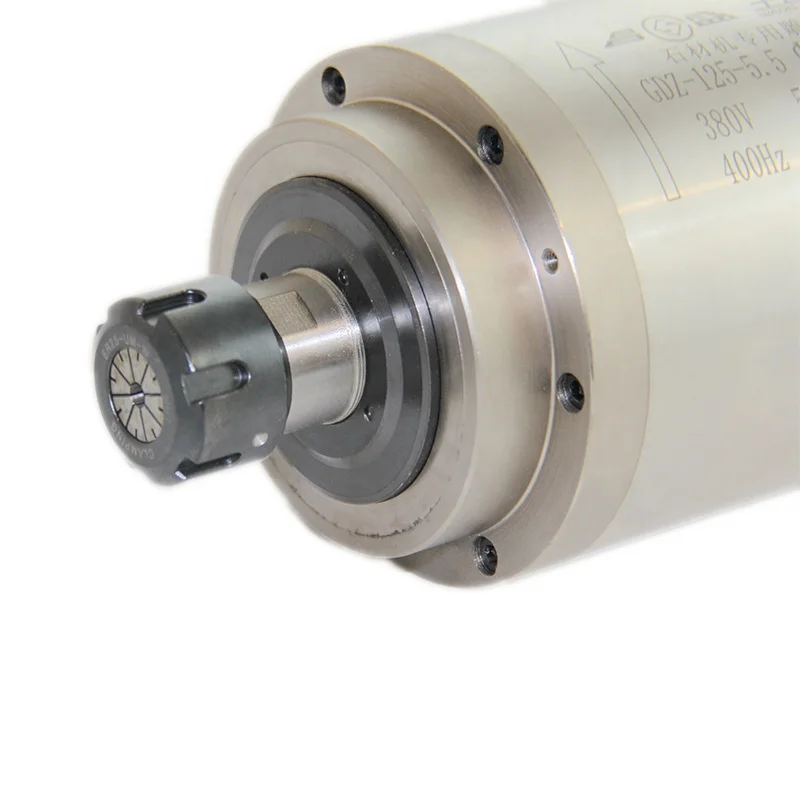 High precision 5.5kw er25 collect 24000rpm 125mm water cooled spindle cnc spindle motor