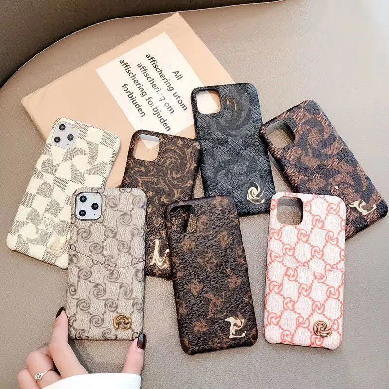 
with Card Slot for Iphone12 Case luxury Card Slot Phone Case design for iphone11 pro max xr xsmax 8 7plus cases leather 