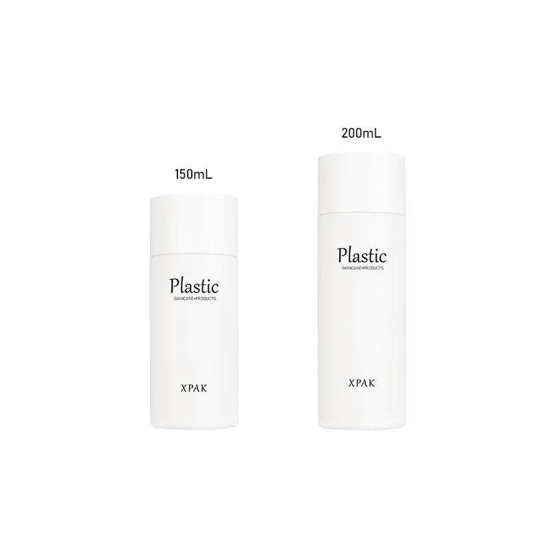 Eco friendly hdpe 150/200ml plastic cosmetic bottle body lotion packaging squeeze bottle for shampoo lotion