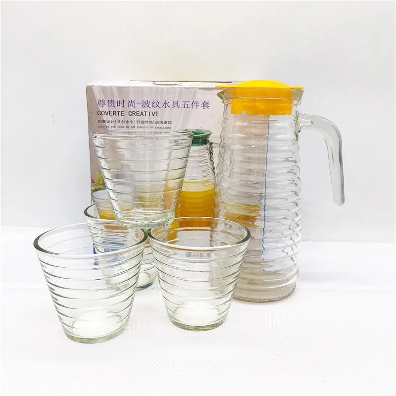 factory Outletfactory Outlet ware Water set with 1 glass jug and 4 glasses  Milk jug milk cup