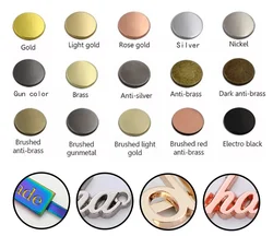 Custom Metal Tag  Zinc Alloy label brand name plate for clothing