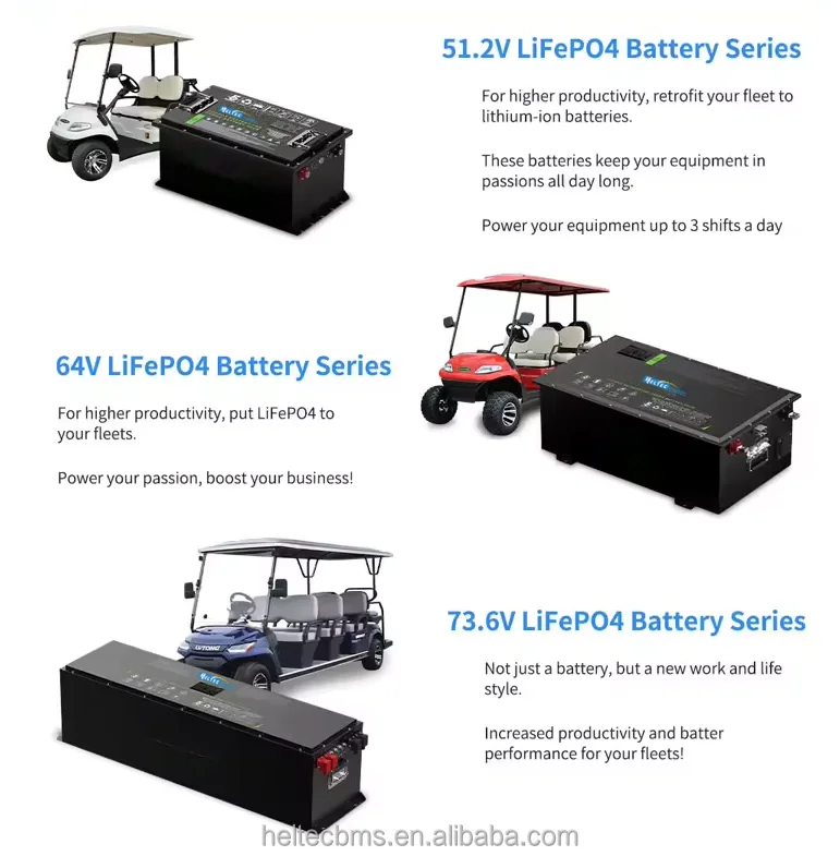 48v lithium Golf Cart battery 105AH 150AH IP65 Rating 51.2V lithium battery for Golf trolley Golf Cart battery lithium