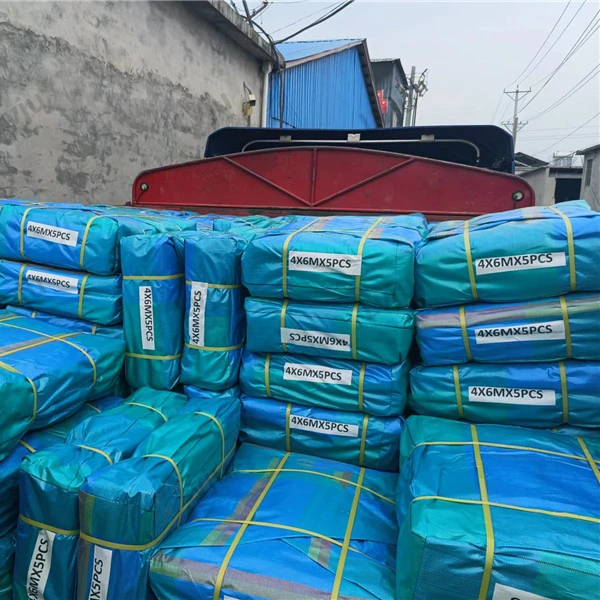 Lvju Waterproof Blue Oversize Pe Tarpaulin 60x60ft 200gsm Anti UV Poly Tarp PE Tarpaulin