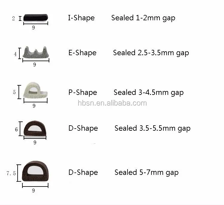 selfadhesive epdm door seal rubber weather weatherstrip for wood door and for window
