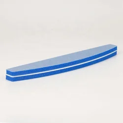 China Manufacture Half Moon Square Private Label Wholesale Nail Filer Sponge File Buffer Custom Logo 180/180 100/180