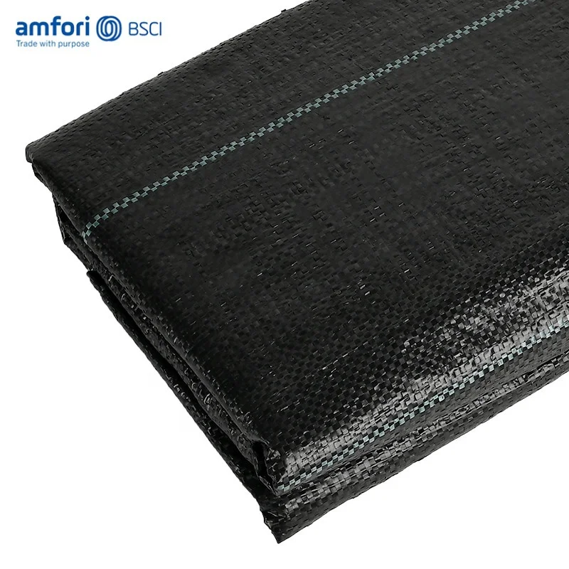Ecofriendly Pp Woven Weed Mat Weed Control Barrier Mat In Roll Fabric